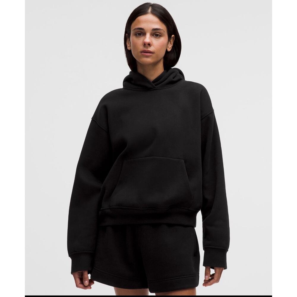Lululemon Women’s Steady State Oversized Hoodie Black size XLarge Casual Comfy